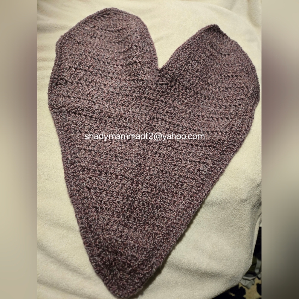 Handmade Crochet Heart Blanket